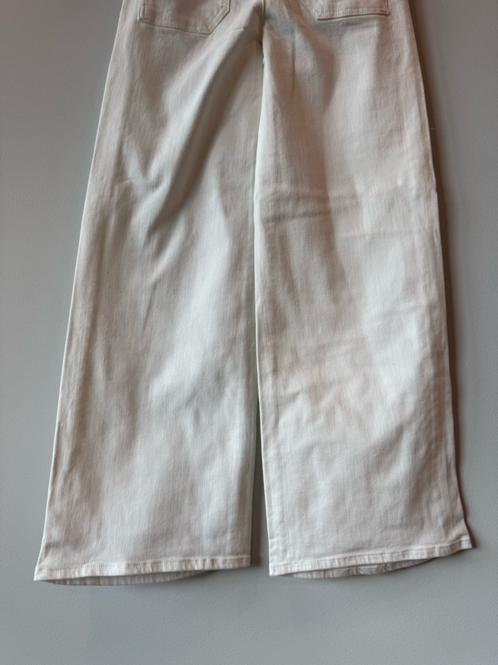 Anthropologie Maeve White 23T 23 Tall (00) Wide-Leg Pants Jeans Work Casual NWOT - Picture 6 of 9